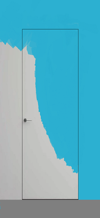 Скрытая дверь под покраску нестандартной высоты