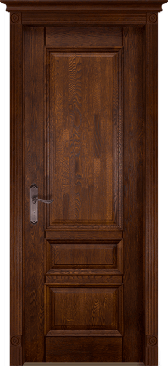Дверь-массив-дуба-Аристократ-№1-античный-орех